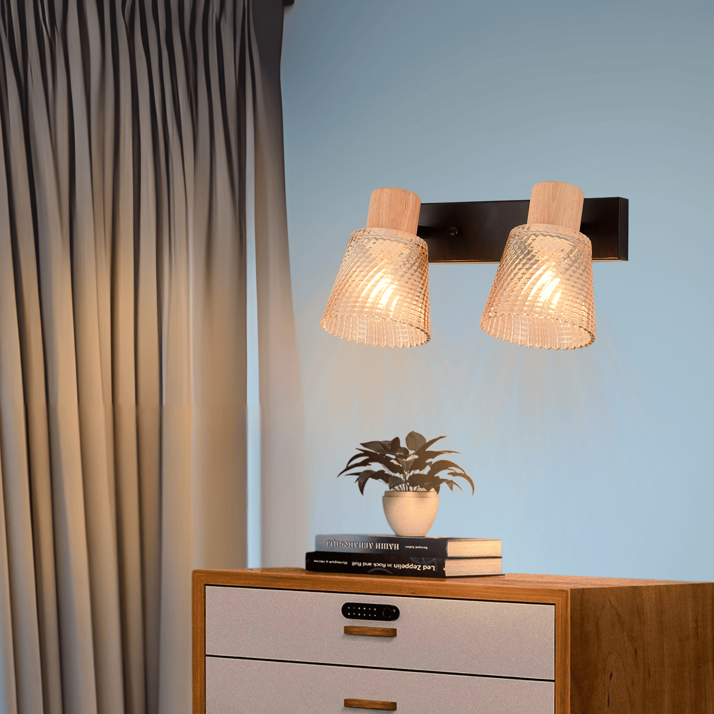 The Lyra Double Wall Light - Teenbatti