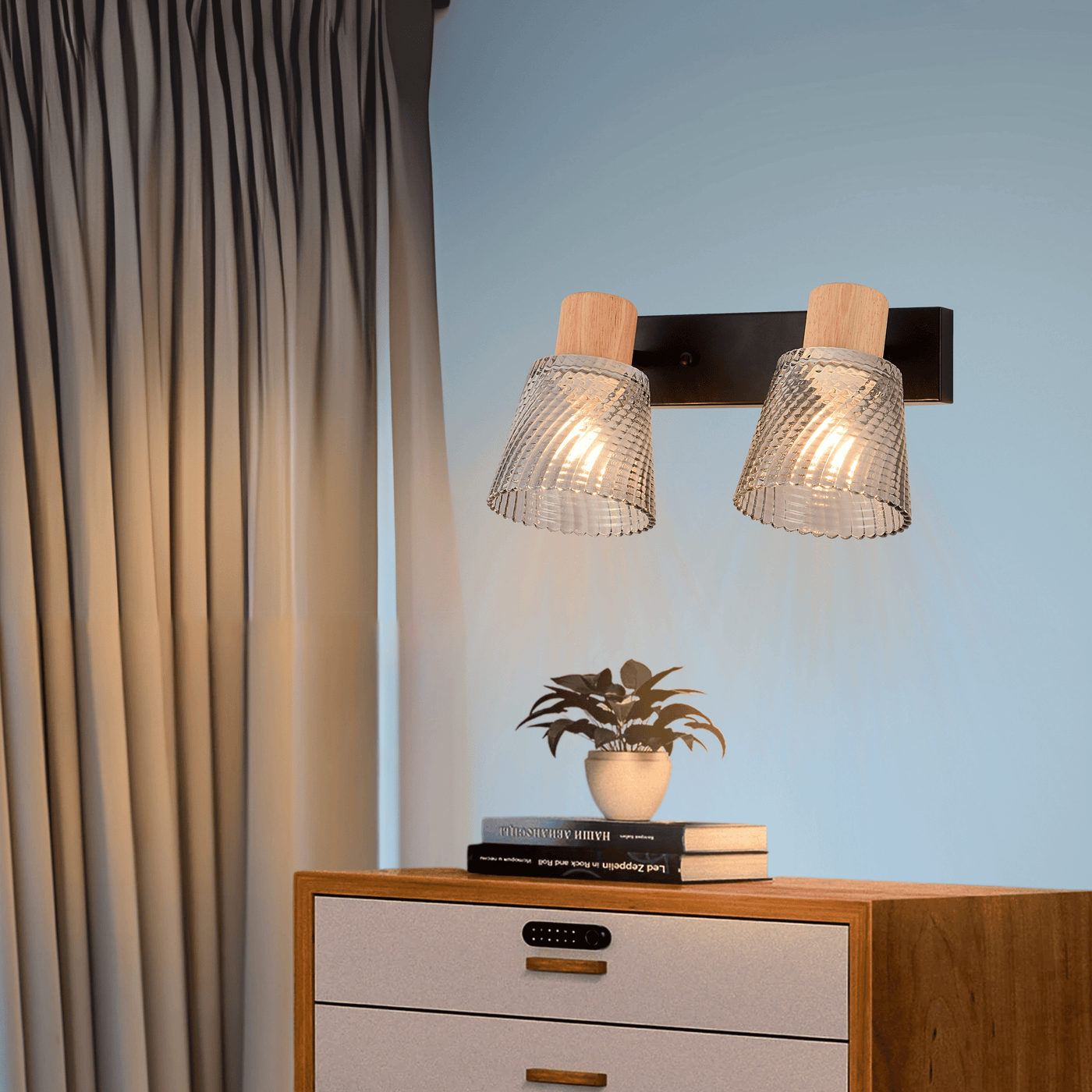 The Lyra Double Wall Light - Teenbatti