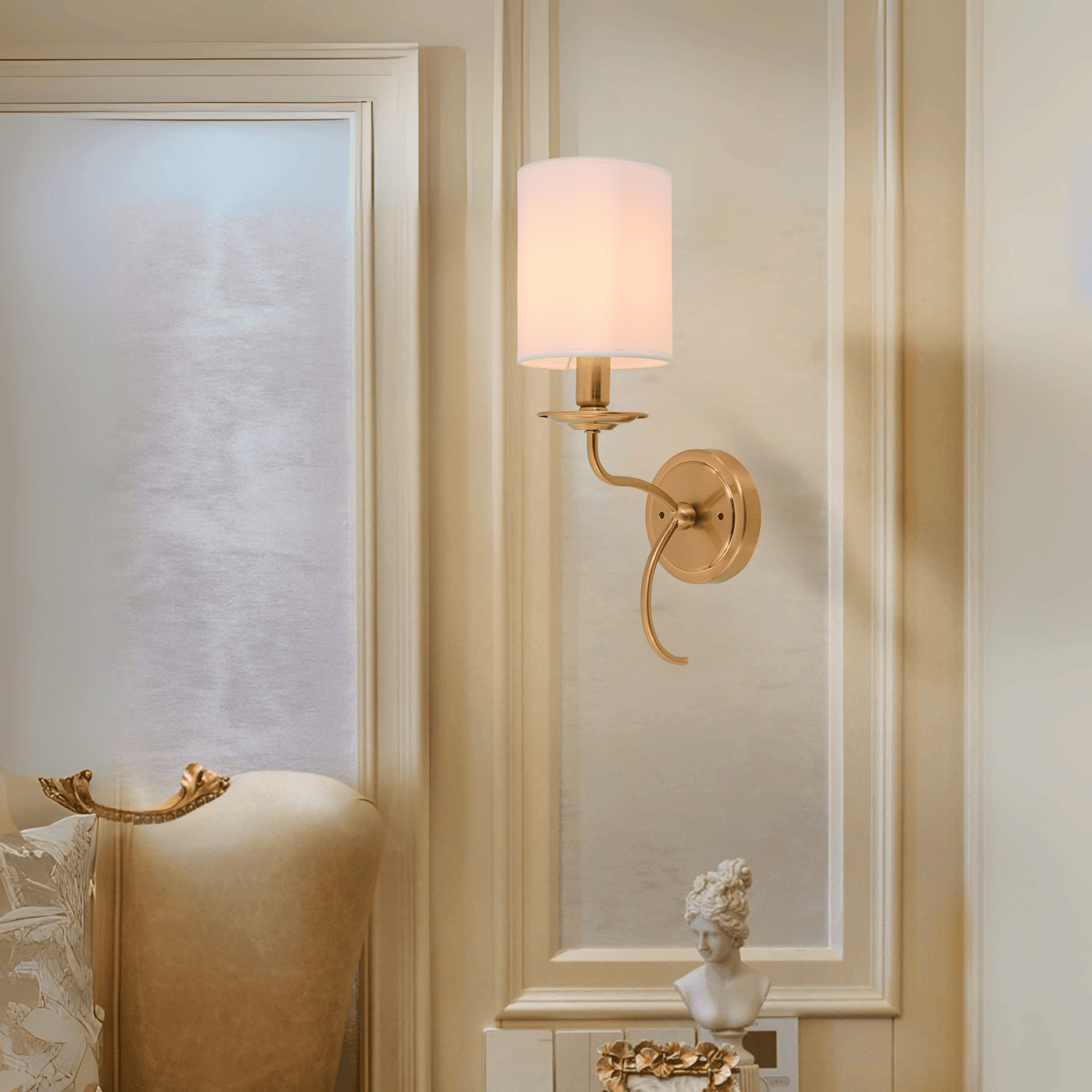 Curvaceous Canvas Wall Light - Teenbatti