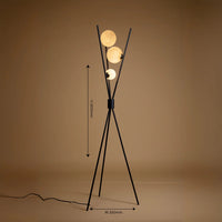 Tripod Moon Floor Lamp - Teenbatti