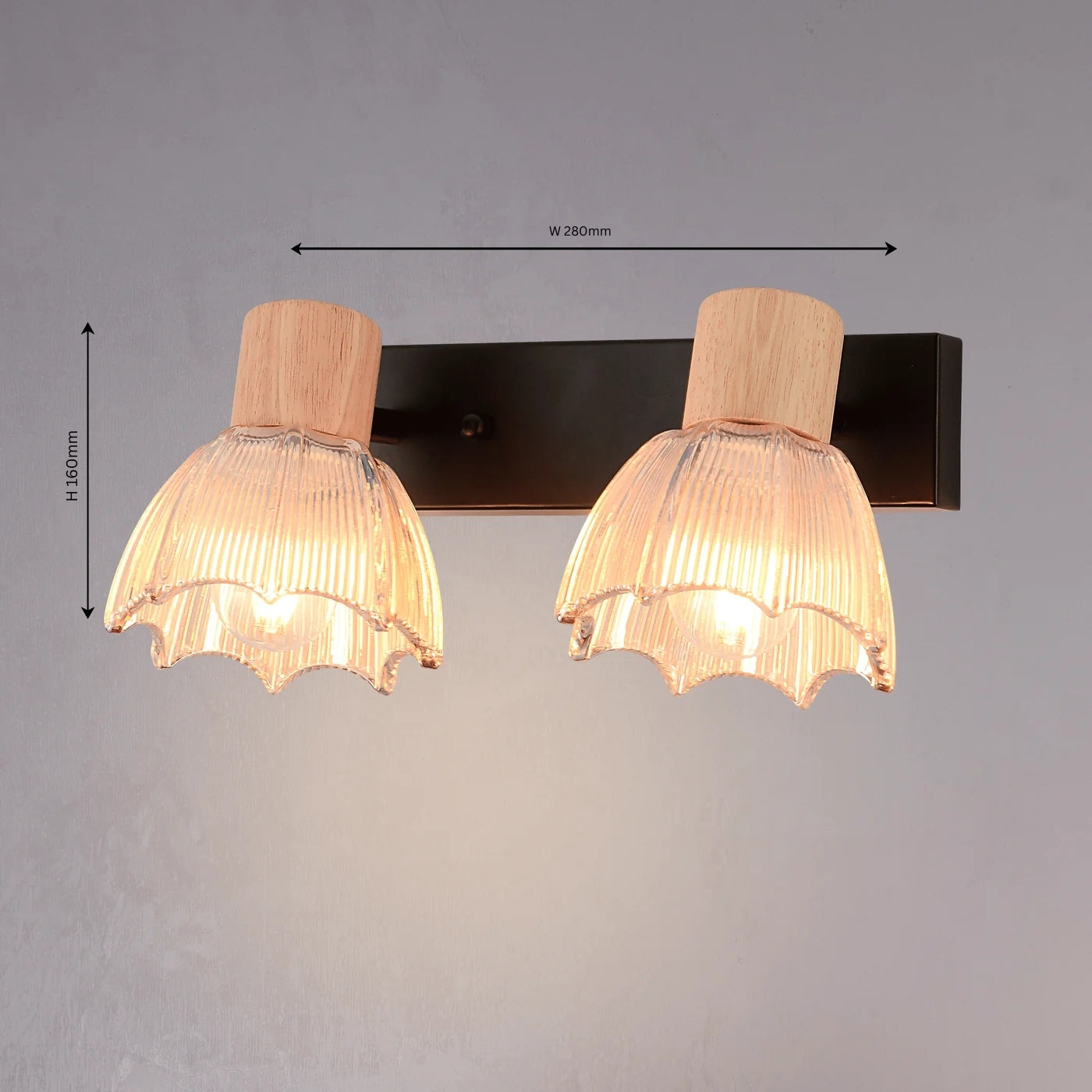Umbrella Double Wall Light - Teenbatti