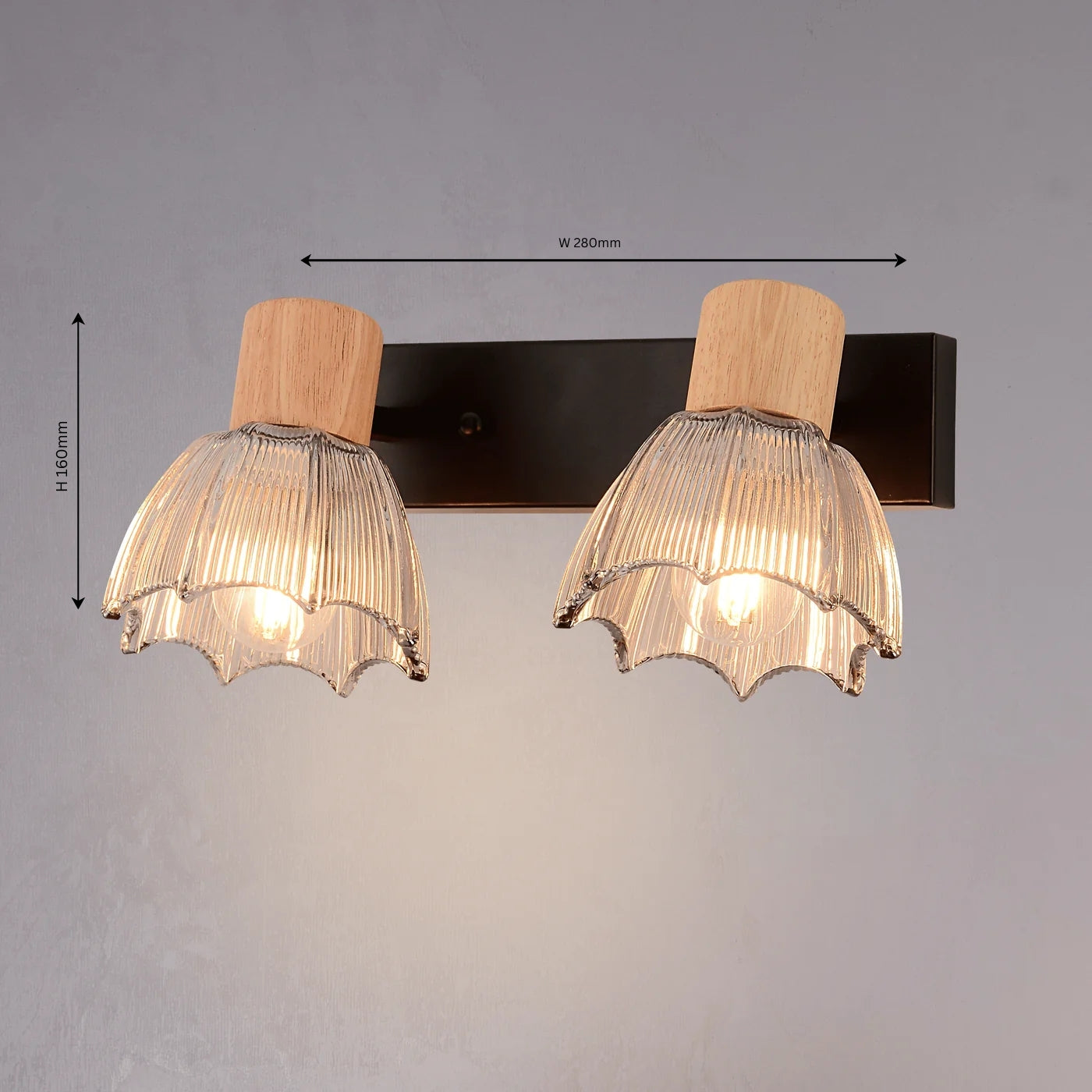 Umbrella Double Wall Light - Teenbatti