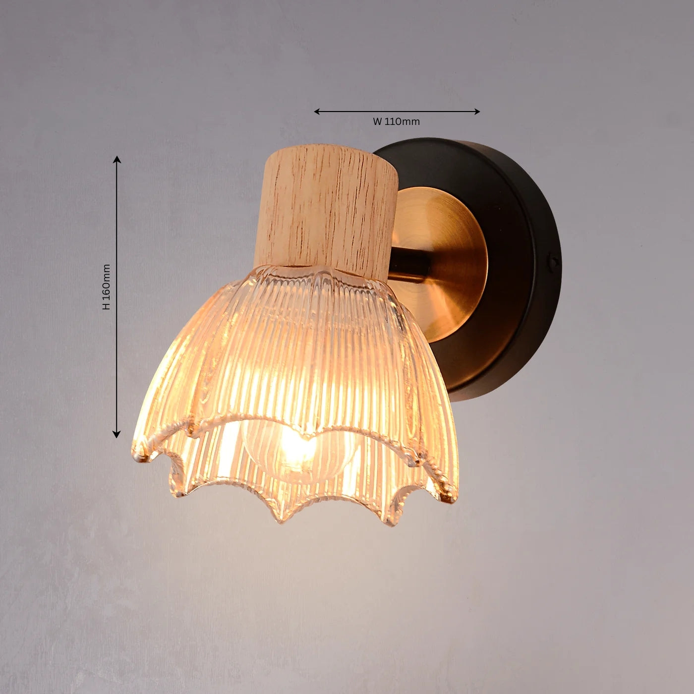 Umbrella Single Wall Light - Teenbatti