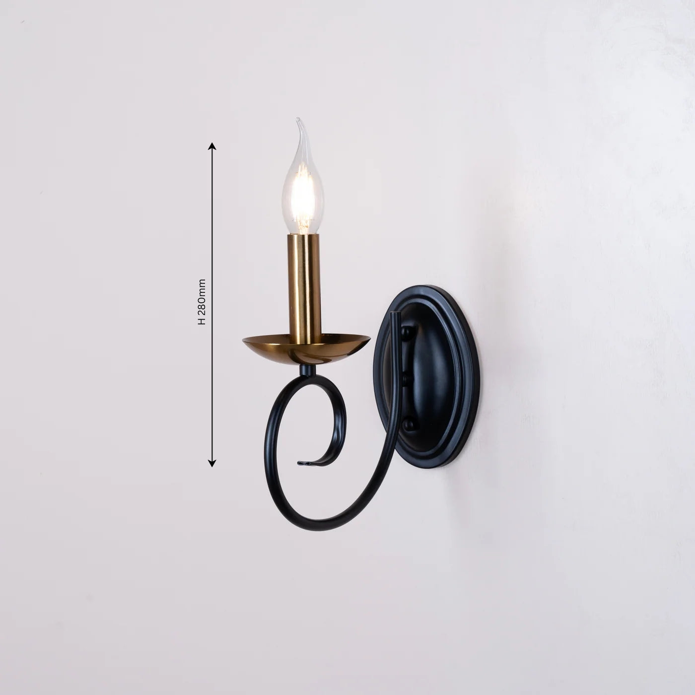 Whimsical Black Wall Light - Teenbatti