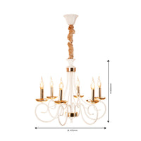 Whimsical White Chandelier