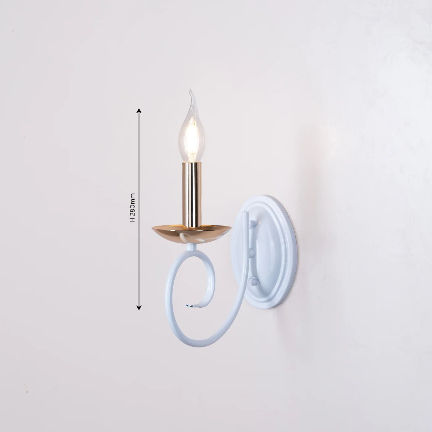 Whimsical White Wall Light - Teenbatti