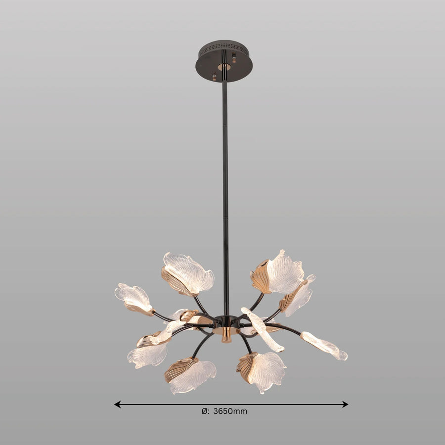 Winter Leaf Chandelier