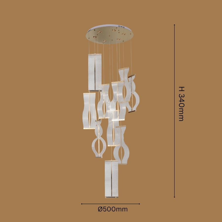 The Prism Veil Cascade Pendant Light